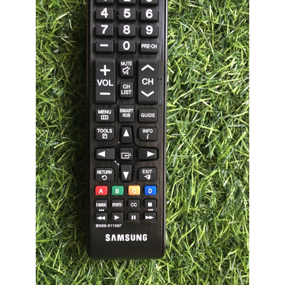 Điều Khiển TiVi SamSung BN59-01199F Nút SmartHub chính hãng zin theo máy - Tặng kèm pin chính hãng