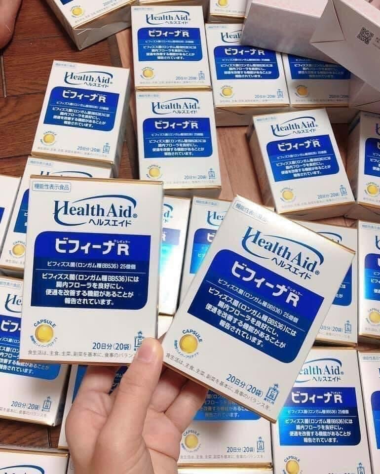 Vỏ hộp để đựng hộp 20 gói men tiêu hóa Health Aid Nhật Bản