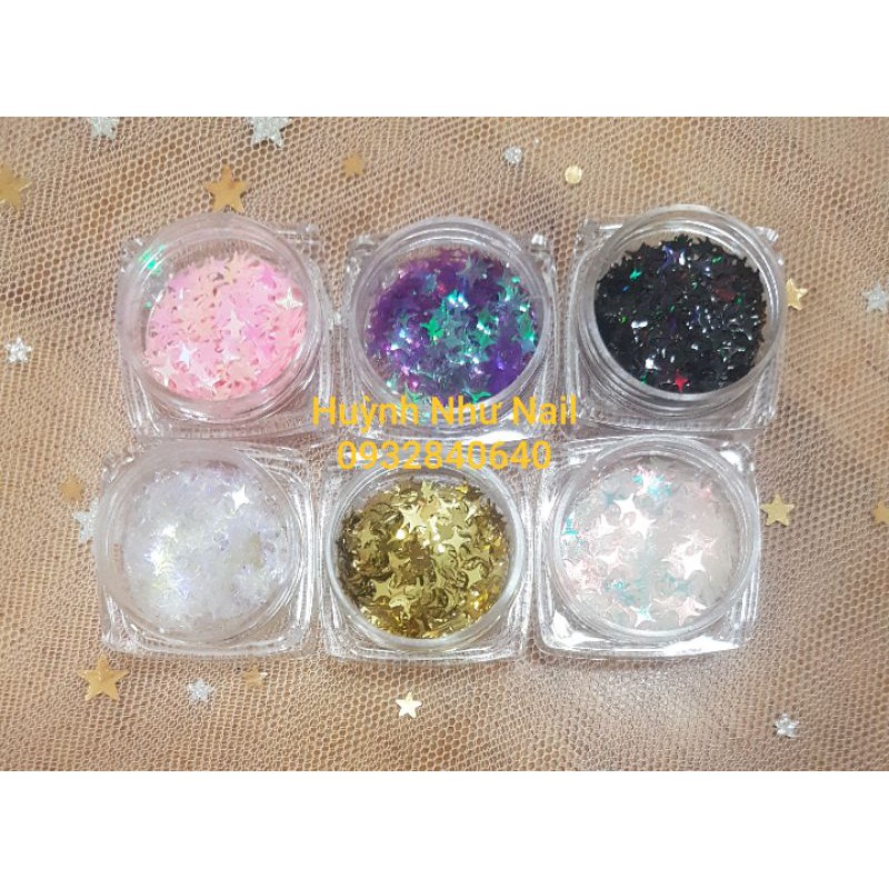 SET 6 HỘP SAO 4 CÁNH TRANG TRÍ NAIL