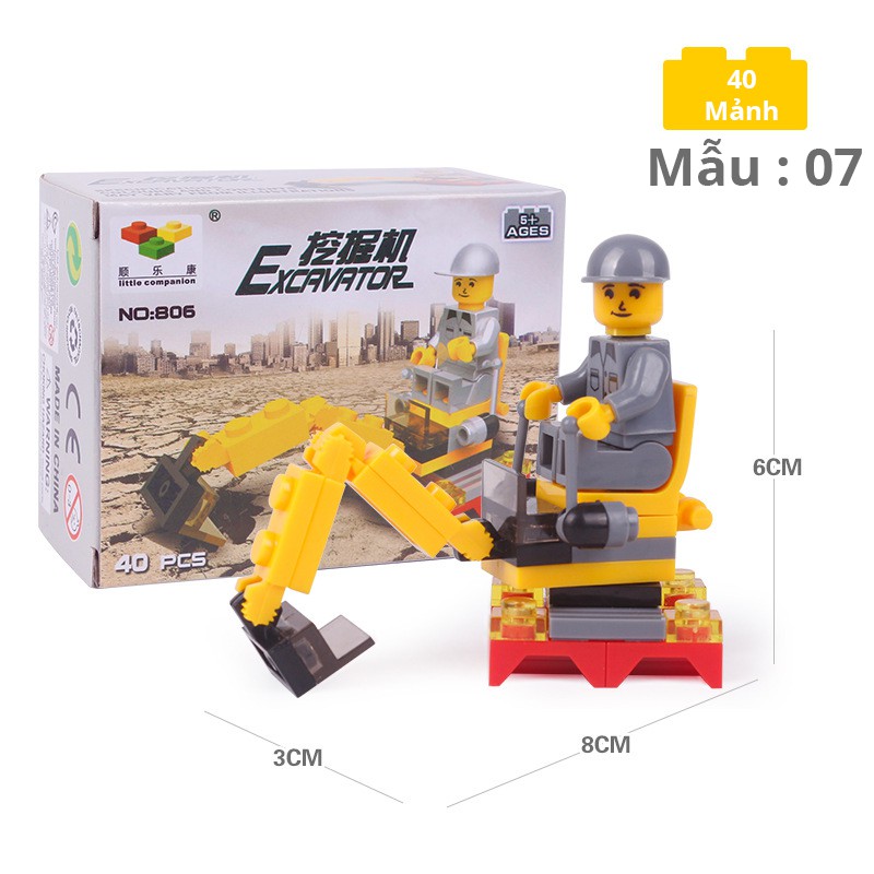 Đồ chơi lắp ghép LEGO các loại xe mini (12 Mẫu)