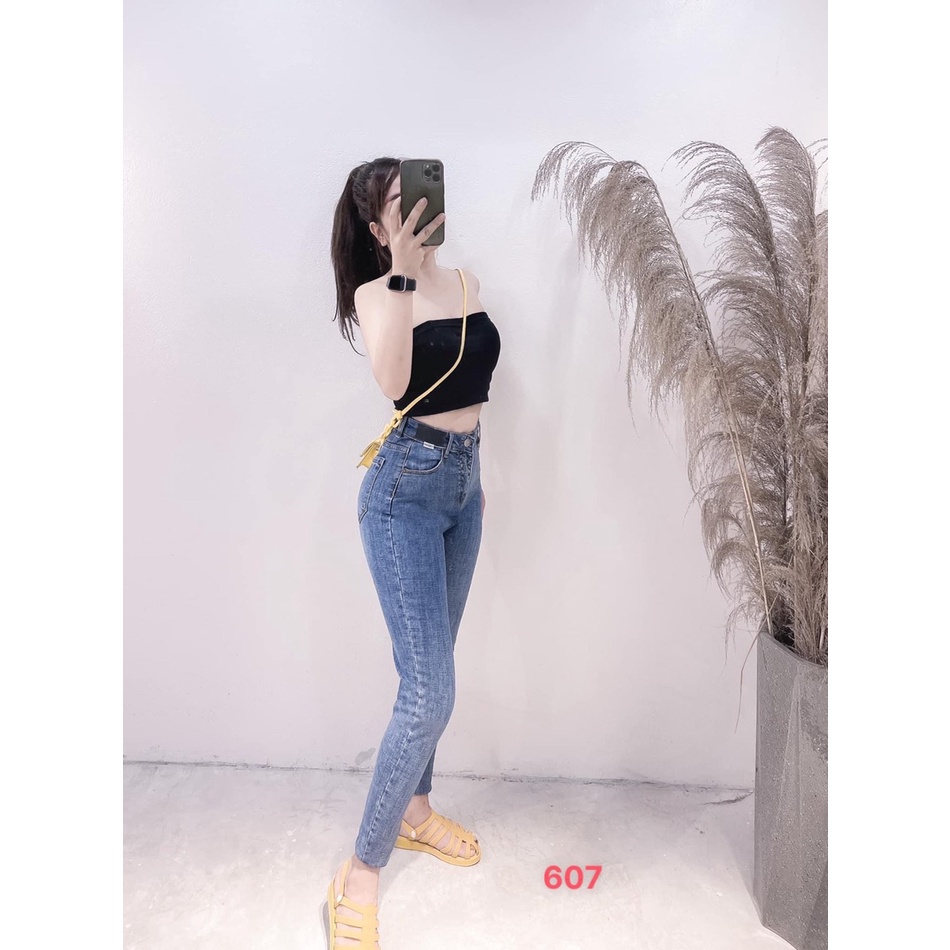 Quần Jean Nữ lưng cao ❤️FREESHIP❤️ Quần jeans nữ rách chất bò co giãn mẫu mới siêu đẹp (nhiều mẫu) A-T Fashion - QJN612