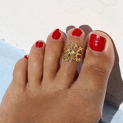 Nhẫn đeo ngón chân kiểu dáng độc đáo nghệ thuật cho nữ