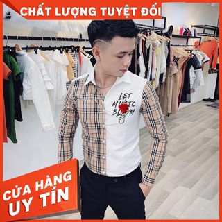 Hàng nhập khẩu - bst áo sơ mi nam buberry new york phong cách | áo sơ mi bbr ny đẹp - hàng nhập khẩu