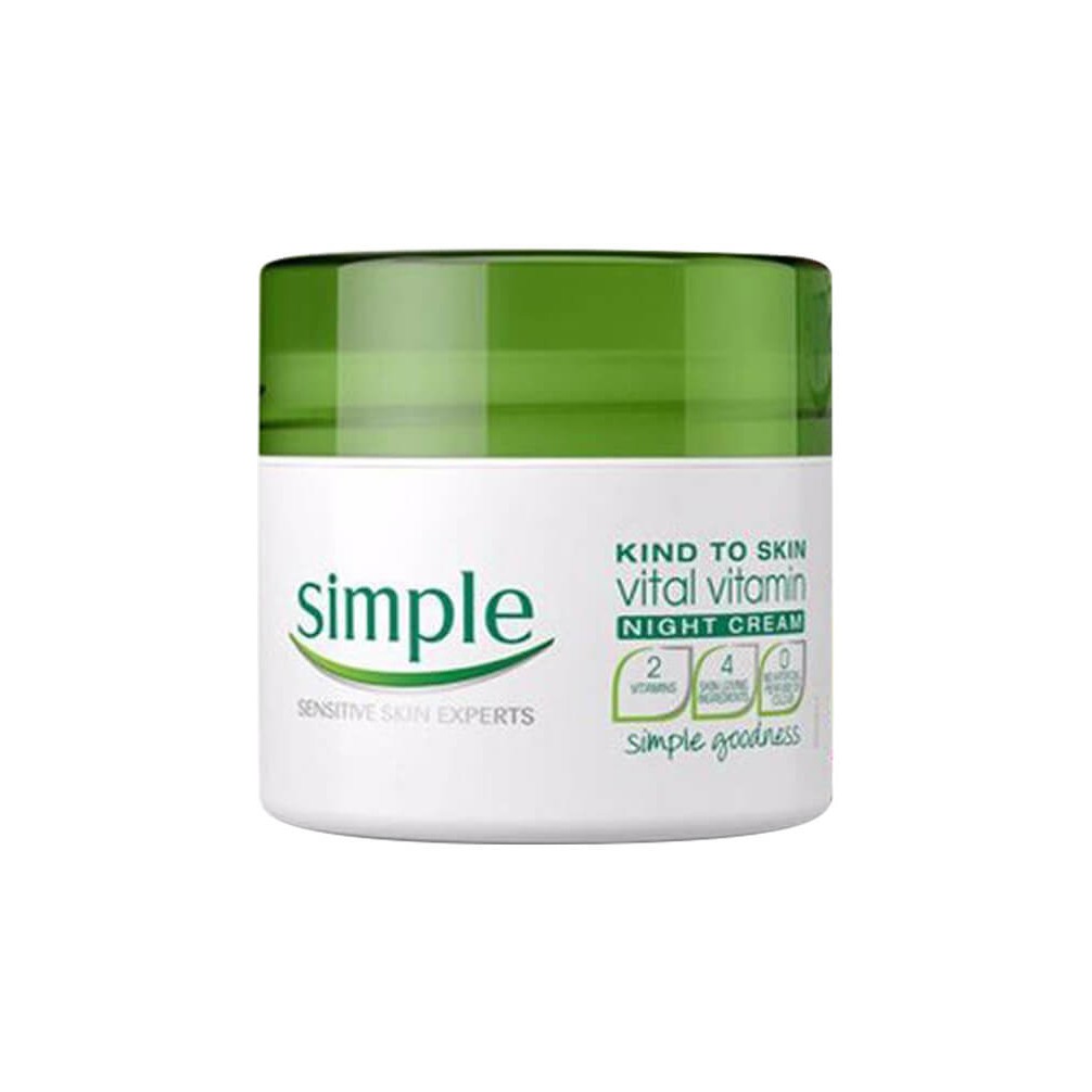 Kem Dưỡng Da Ban Đêm Simple Kind To Skin Vital Vitamin Night Cream