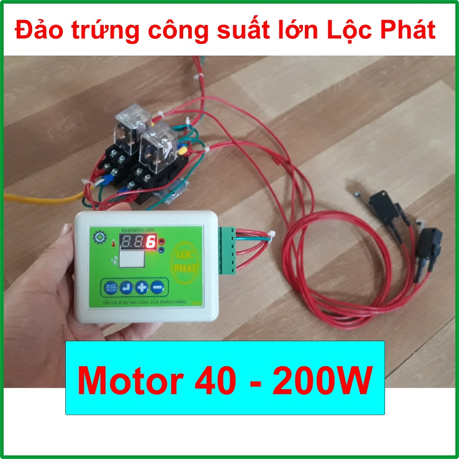 Bộ điều khiển đảo trứng công suất lớn Lộc Phát ĐKĐT-M200W phụ kiện máy ấp trứng
