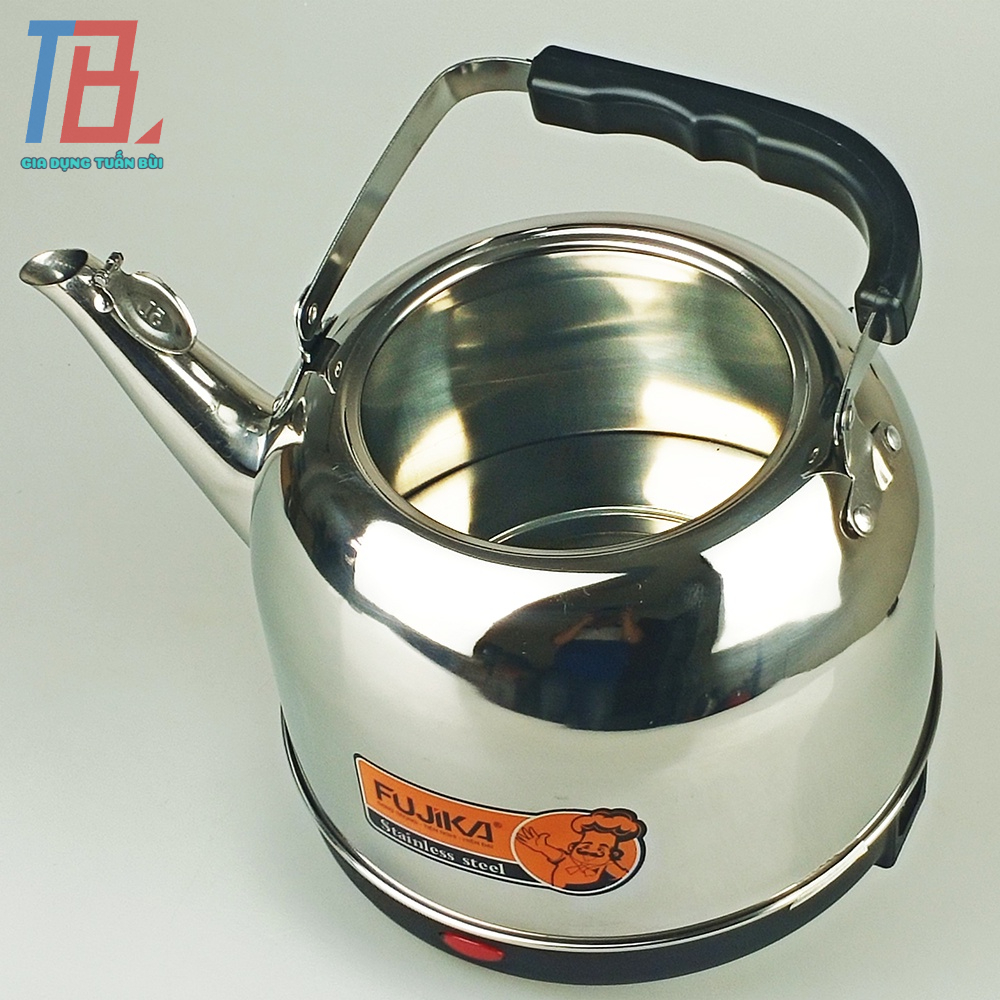 Ấm siêu tốc Fujika 5 lít công suất 1500W thân Inox - Hàng chính hãng