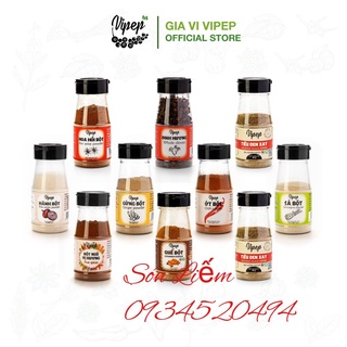 Gia vị vipep ( bột hành, bột tỏi, bột ngũ vị hương, bột đinh hương, bột gừng, bột quế, bột sả)
