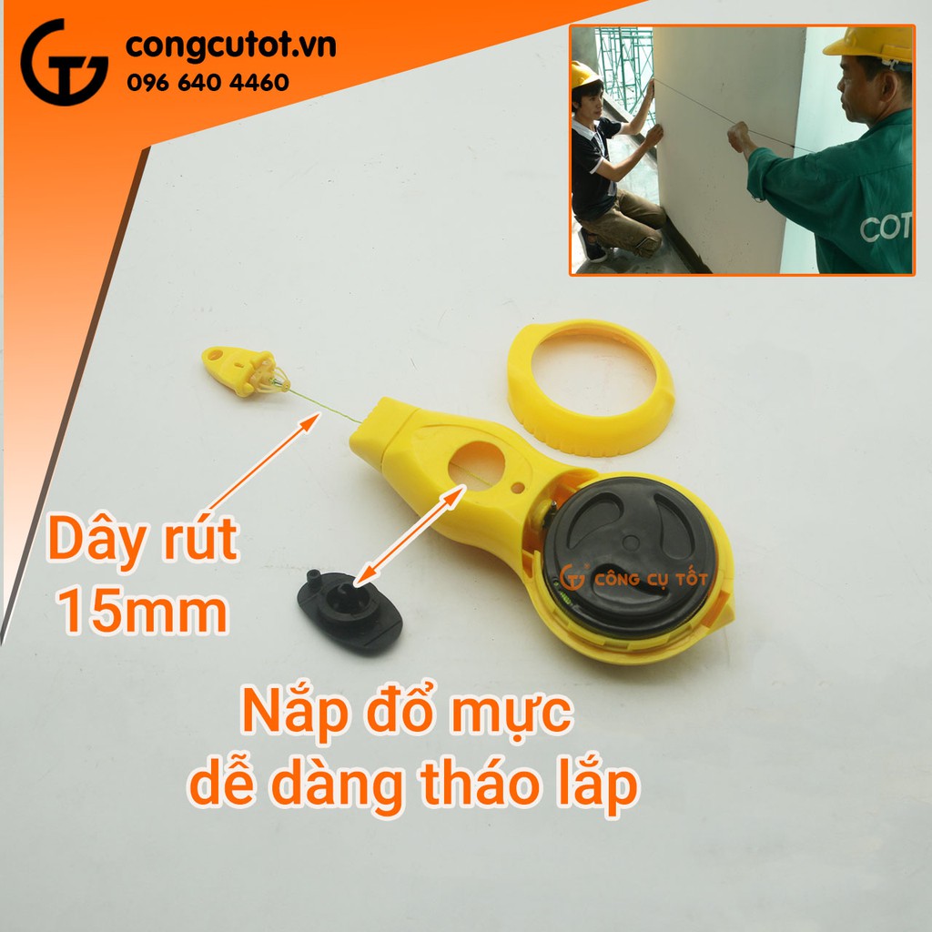 Bật mực tự rút 15m Bosi SO-160815