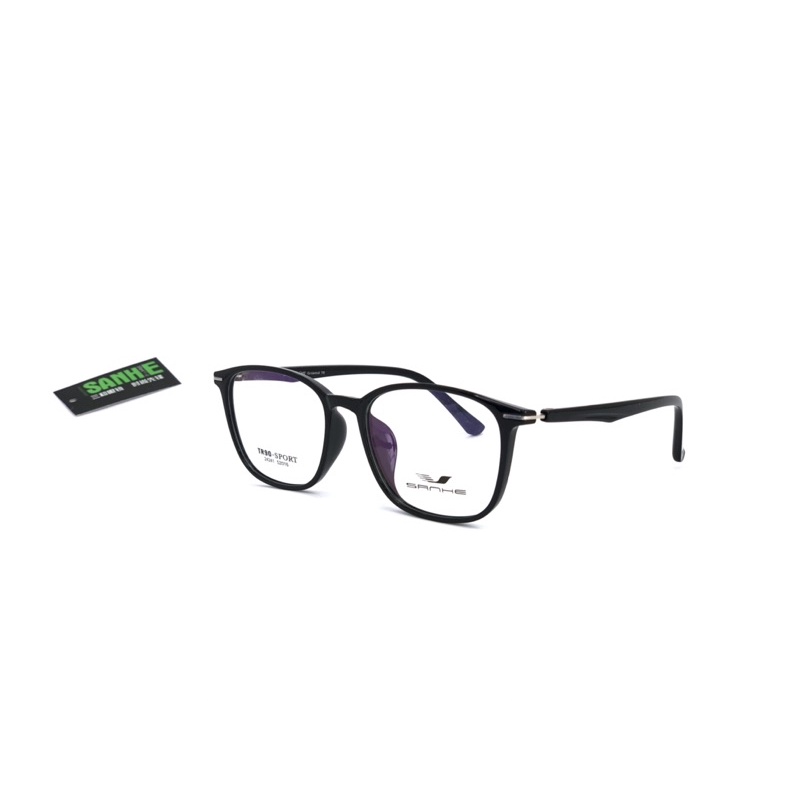 Gọng kính cận mắt vuông chất liệu nhựa dẻo SANHE TR90_24241