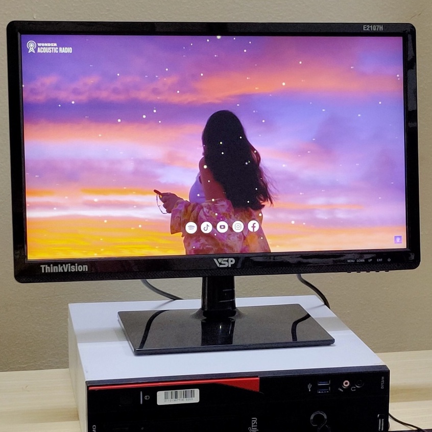 Màn hình cong 24 inch VSP Thinking VL24 CM2406H CM2410Q mã mới loa tích hợp, 75hz fhd - Chính Hãng bh 2 năm