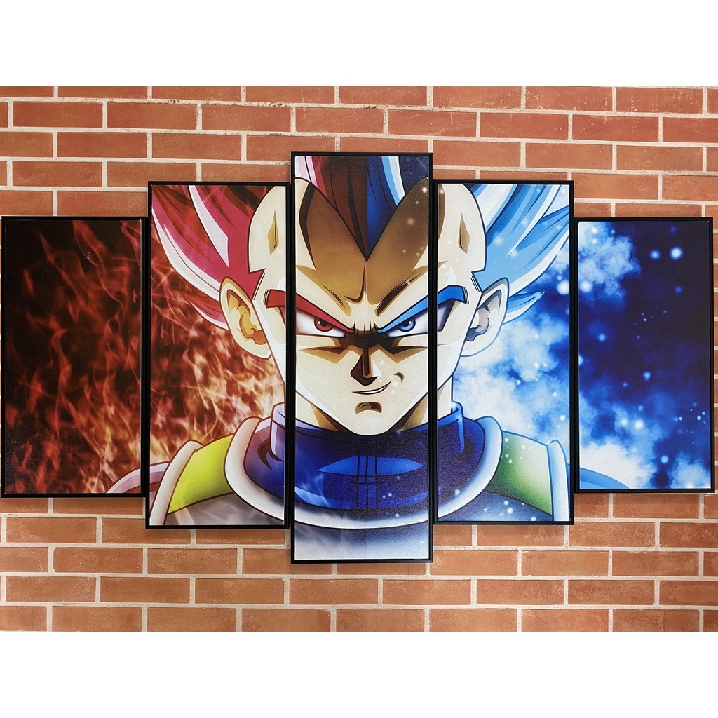 Songoku, Vegeta Tranh Treo Tường Bảy Viên Ngọc Rồng Siêu Cấp, Tranh anime | 3H