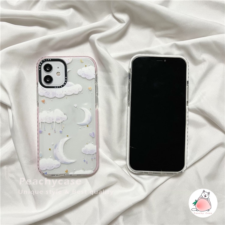 Ốp Điện Thoại TPU Mềm Trong Suốt Họa Tiết Đám Mây Nhiều Màu Sắc Cho IPhone 13 12 11 Pro Max X Xs Max XR 8 7 Plus