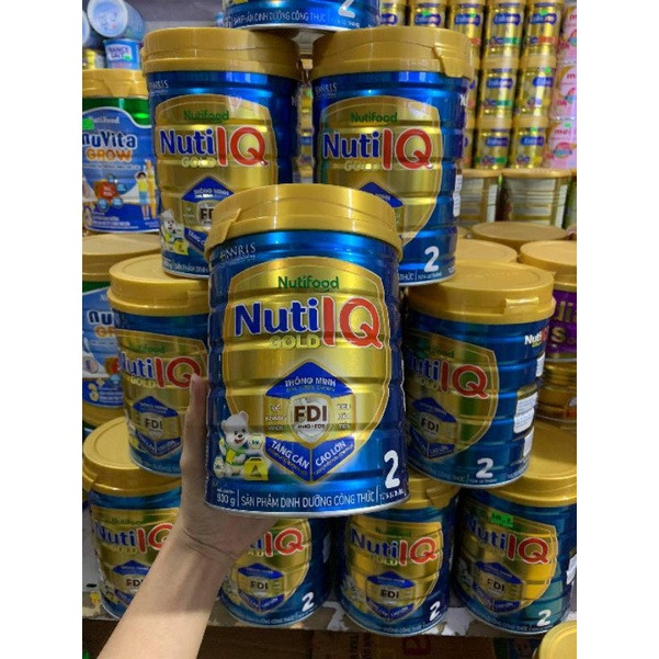Sữa bột Nuti IQ Gold 2 lon 900g ( Mẫu mới)