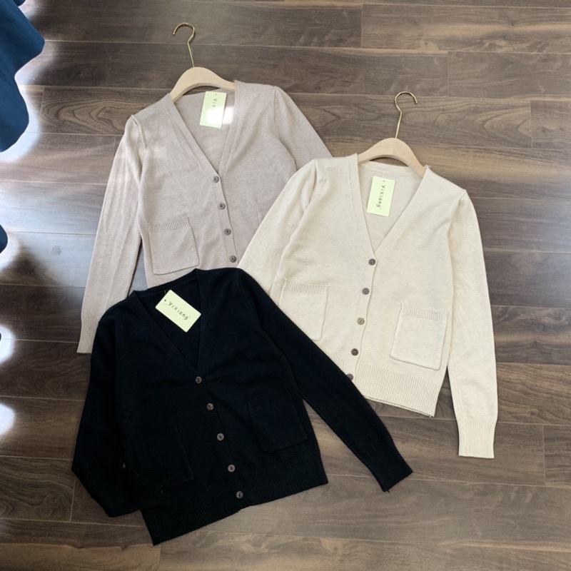 ÁO CADIGAN LEN MỊN DÀY DẶN CÓ TÚI - AK523