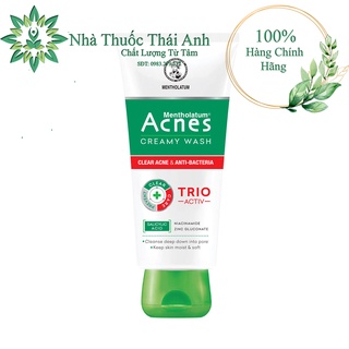 SỮA RỬA MẶT ACNES CREAMY WASH NGĂN NGỪA MỤN VÀ KHÁNG KHUẨN