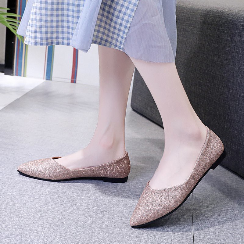 Giày Búp Bê Nữ Mũi Nhọn Thời Trang Hàn 2021 | BigBuy360 - bigbuy360.vn