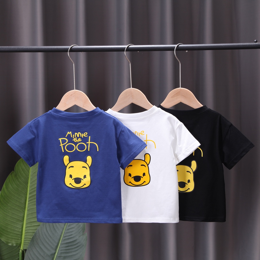Bộ Đồ Thể Thao 2 Món Bằng Cotton In Họa Tiết Hoạt Hình Gấu Pooh Cho Bé