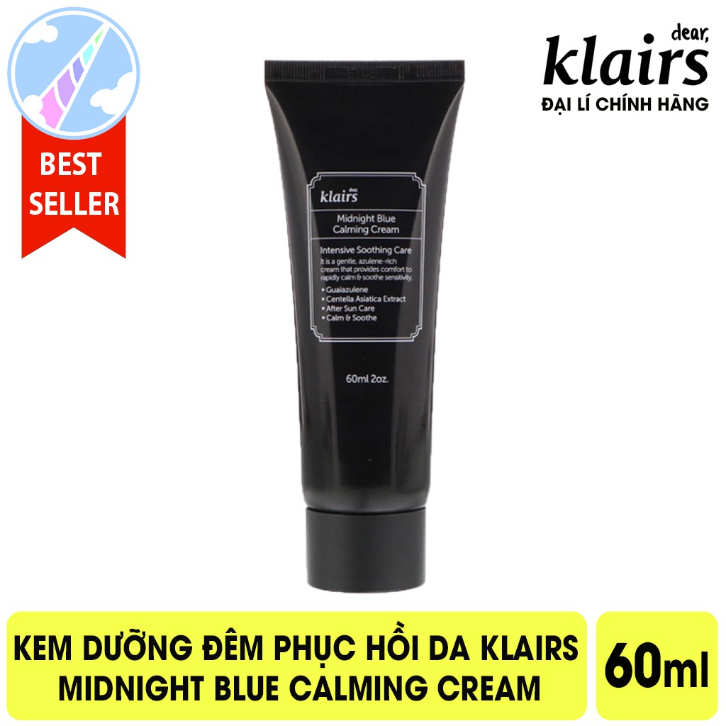 Kem dưỡng đêm phục hồi da Klairs Midnight Blue Calming Cream 60ml | BigBuy360 - bigbuy360.vn