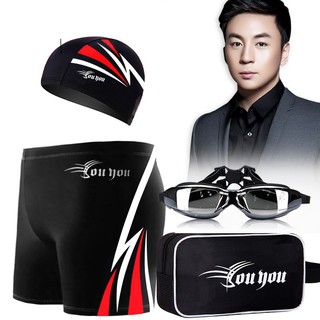 Bộ 5 sản phẩm mũ, kính, quần bơi và bịt tai dành nam giới