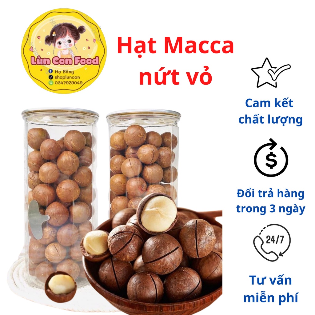 HẠT MACCA SẤY KHÔ  DAKLAK SẤY GIÒN NGON BÉO BÙI - Lùn Con Food