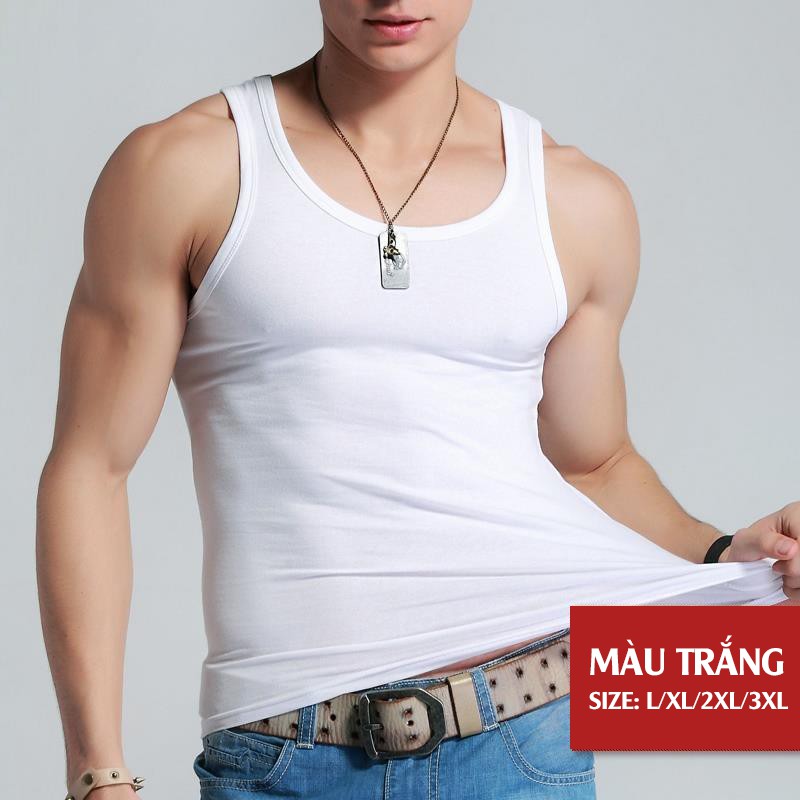 Áo Ba Lỗ Nam - Tank Top Cotton Cực Mát - Dùng để Tập thể dục , thể thao, tập GYM