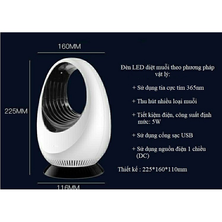 Đèn bắt muỗi thông minh V3