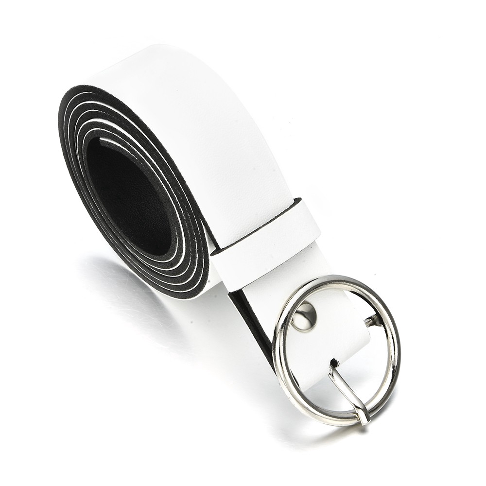 Thắt lưng da PU có khóa điều chỉnh 3 màu sắc thời trang tùy chọn dành cho nam và nữ