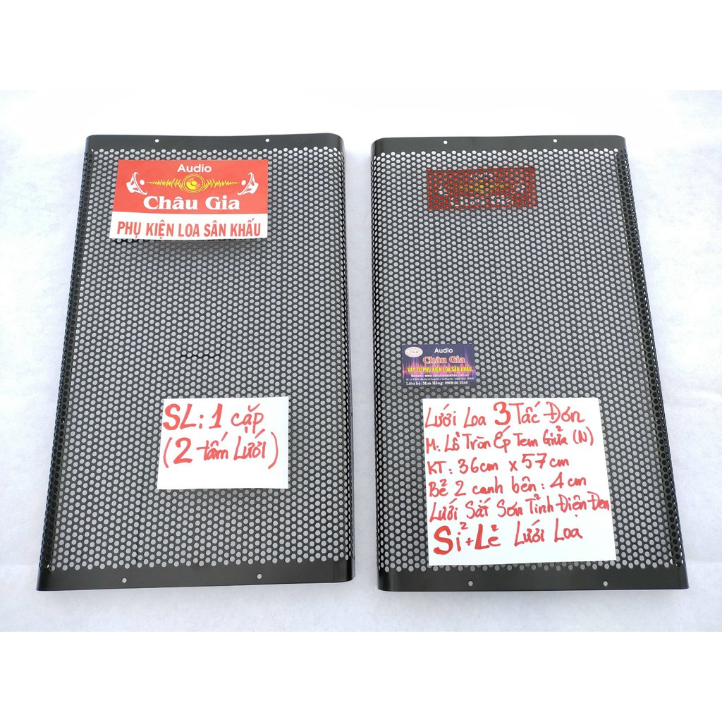 Lưới loa 3 tấc N 35cm 57cm 2 tấm Audio Châu Gia