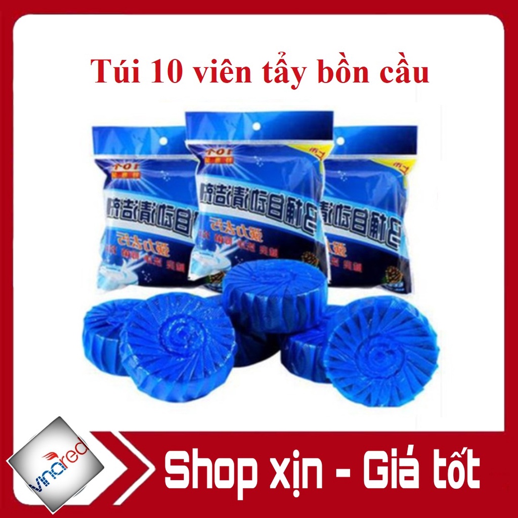 VIÊN TẨY BỒN CẦU DIỆT SẠCH VI KHUẨN [TÚI 10 VIÊN]