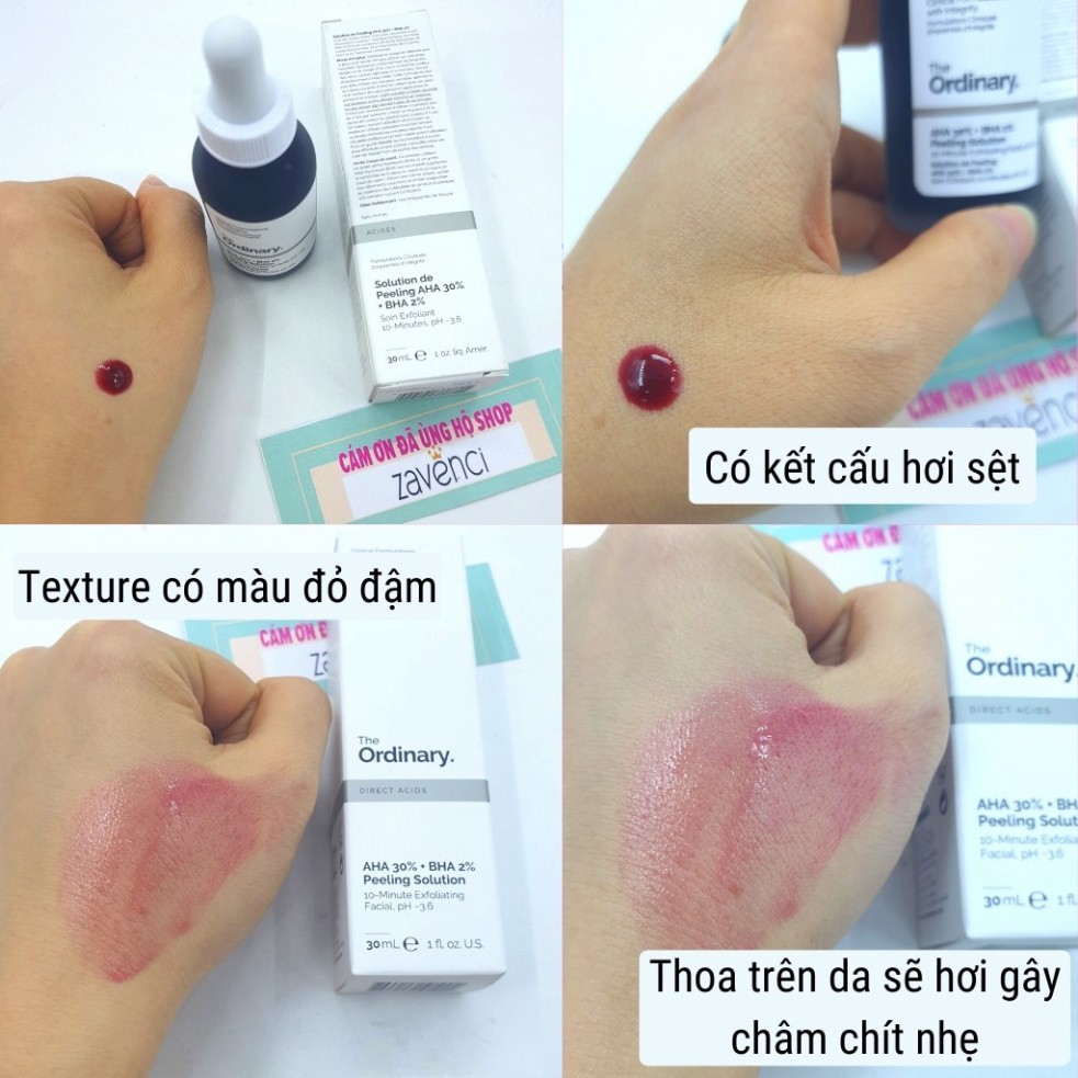 Serum THE ORDINARY AHA 30%+BHA 2% Peeling Solution Tẩy Da Chết Hóa Học Thanh Lọc Da Dành Cho Da Mụn Thâm (30ml)