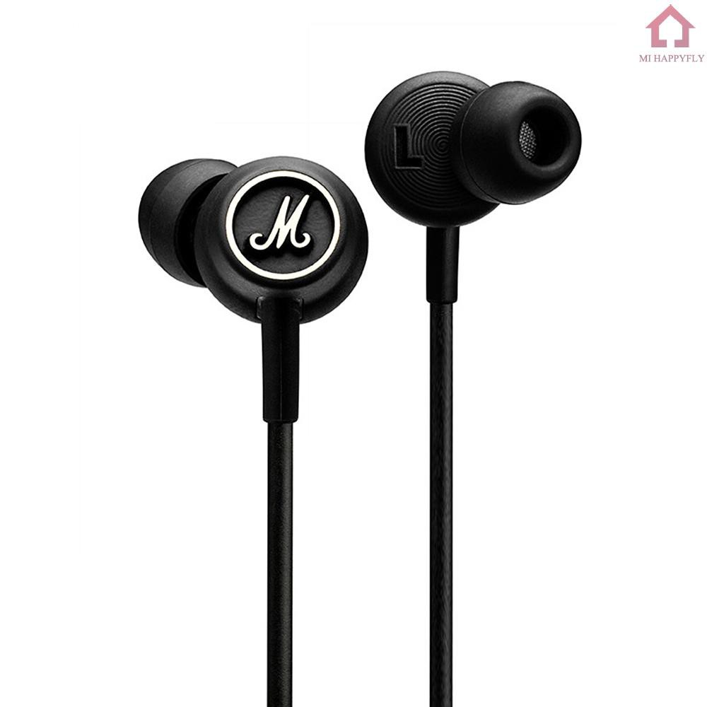 Tai Nghe Nhét Tai Mi Marshall Âm Thanh Sống Động Jack Cắm 3.5mm Cao Cấp