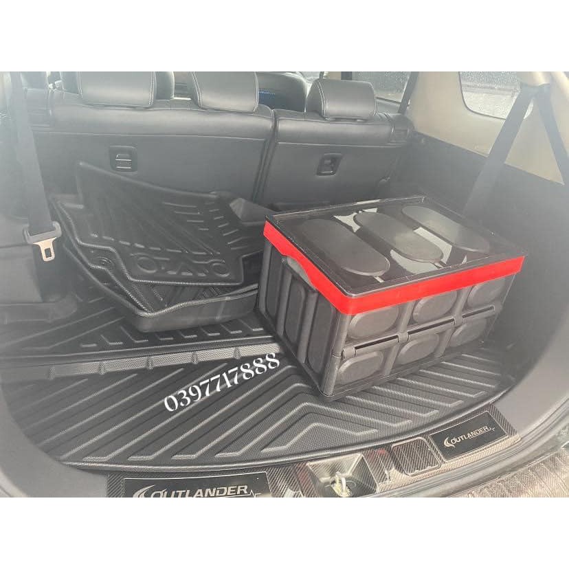 Thảm cốp TPE Outlander 7 chỗ gập ghế hàng 3 năm 2016-2023