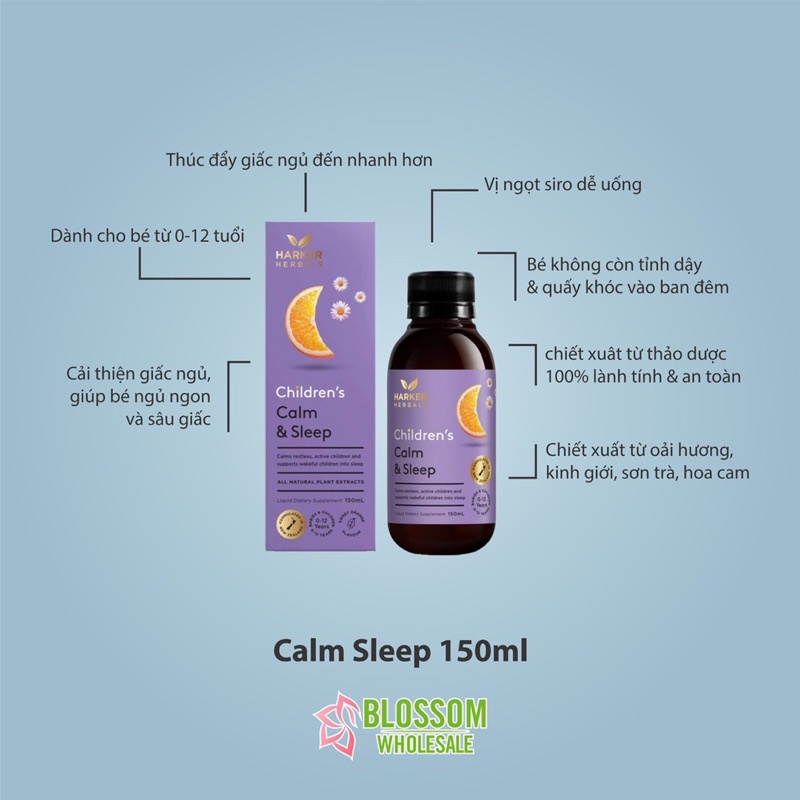 Bộ sản phẩm siro thảo dược Harker Newzealand 150ml cho bé