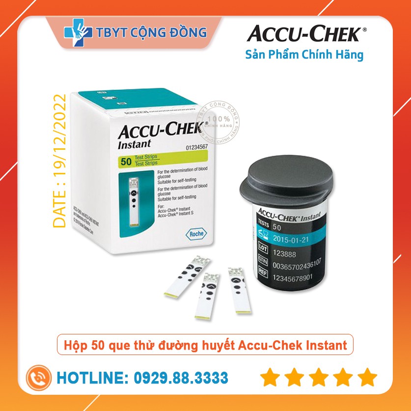 COMBO Máy đo đường huyết Accu-Chek Instant mg/dL + Hộp 50 que thử. ( Hàng Chính Hãng )