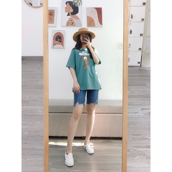 Áo Thun Earth Friendy Form To Rộng HB190 Hàng Quảng Châu