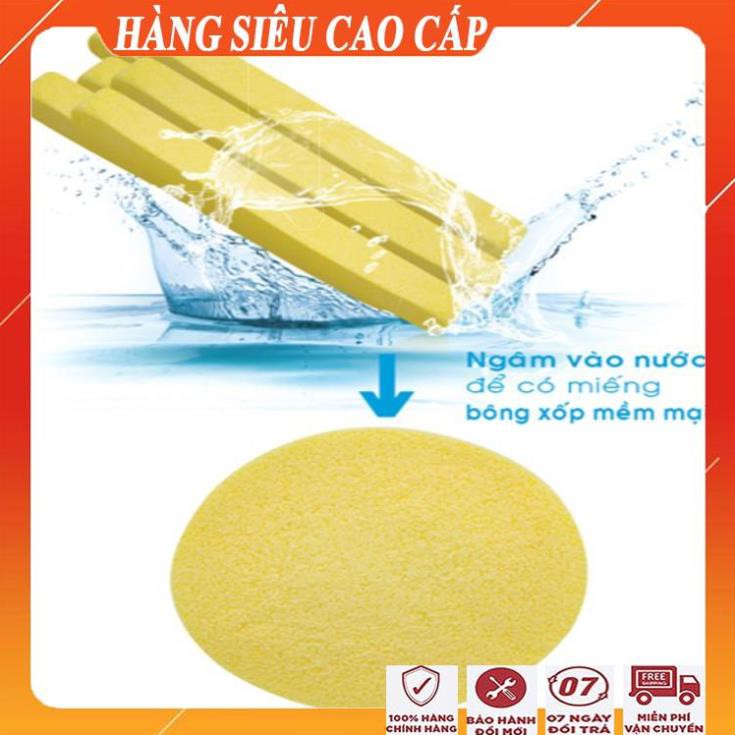 [FreeShip - HÀNG SIÊU CAO CẤP] Sét 10 miếng mút bọt biển rửa mặt nén sidumi/Bông rửa mặt siêu sạch giúp tẩy tế bào chết