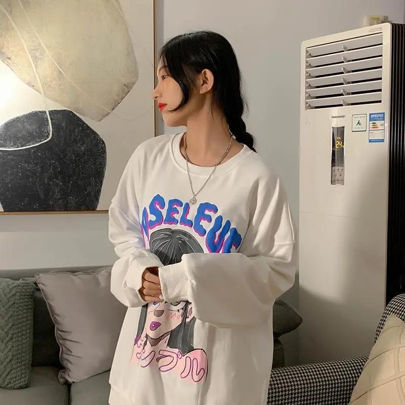 NRVP Áo Thun Nữ Dài Tay Cổ Tròn Thời Trang Hàn