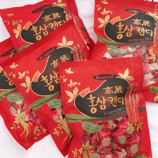 Kẹo hồng sâm hàn quốc gói 300g date 2020