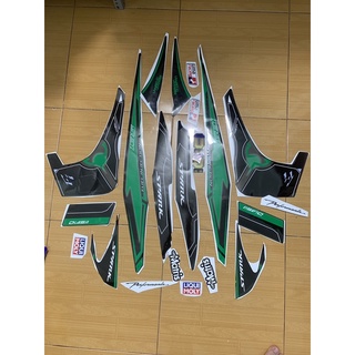 tem exciter 2010 spark xanh lá đen
