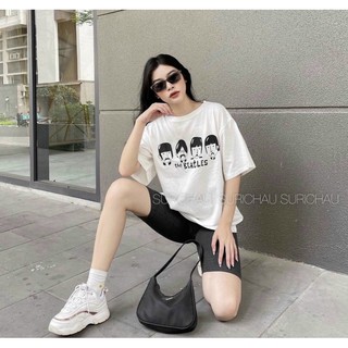 SET ÁO THUN IN QUẦN LEGGING NGỐ