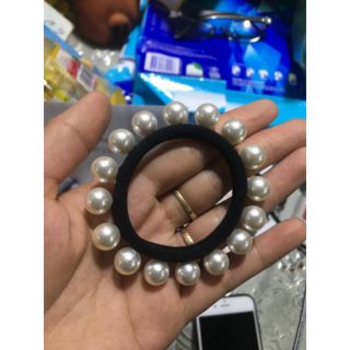 Cột tóc đính hạt ngọc( 16 hạt)