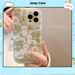 Ốp Điện Thoại TPU Mềm Hình Oval Họa Tiết Cỏ 13 13pro 13prm Cho iPhone 11 7Plus 8Plus Xr XS 13 12 Pro Max