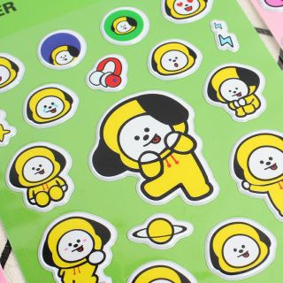 Stickers hình nổi đẹp mắt BT21