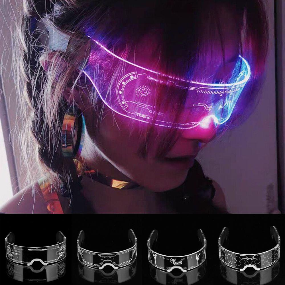 Mắt Kính Có Đèn LED 7 Màu Sắc Neon Dành Cho Biểu Diễn