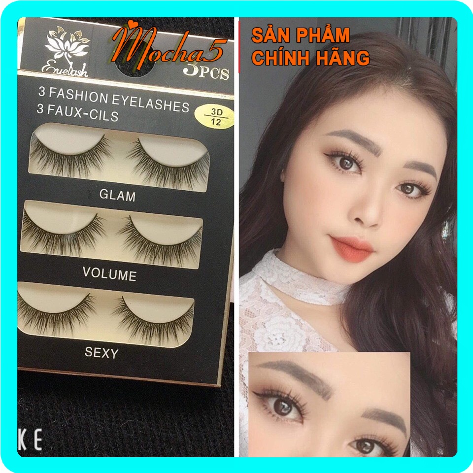 Sỉ mi lông chồn loại 3D 3 đôi không ngứa, KHÔNG CỘM MẮT