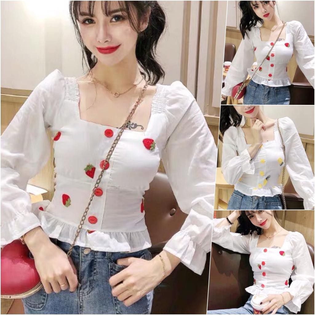 Áo kiểu cổ vuông