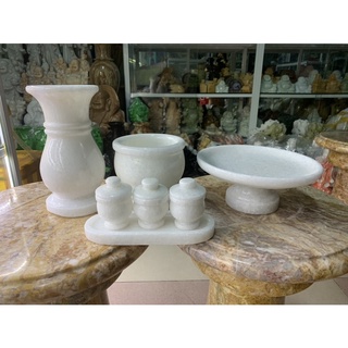 Bộ thờ bằng đá cẩm thạch trắng