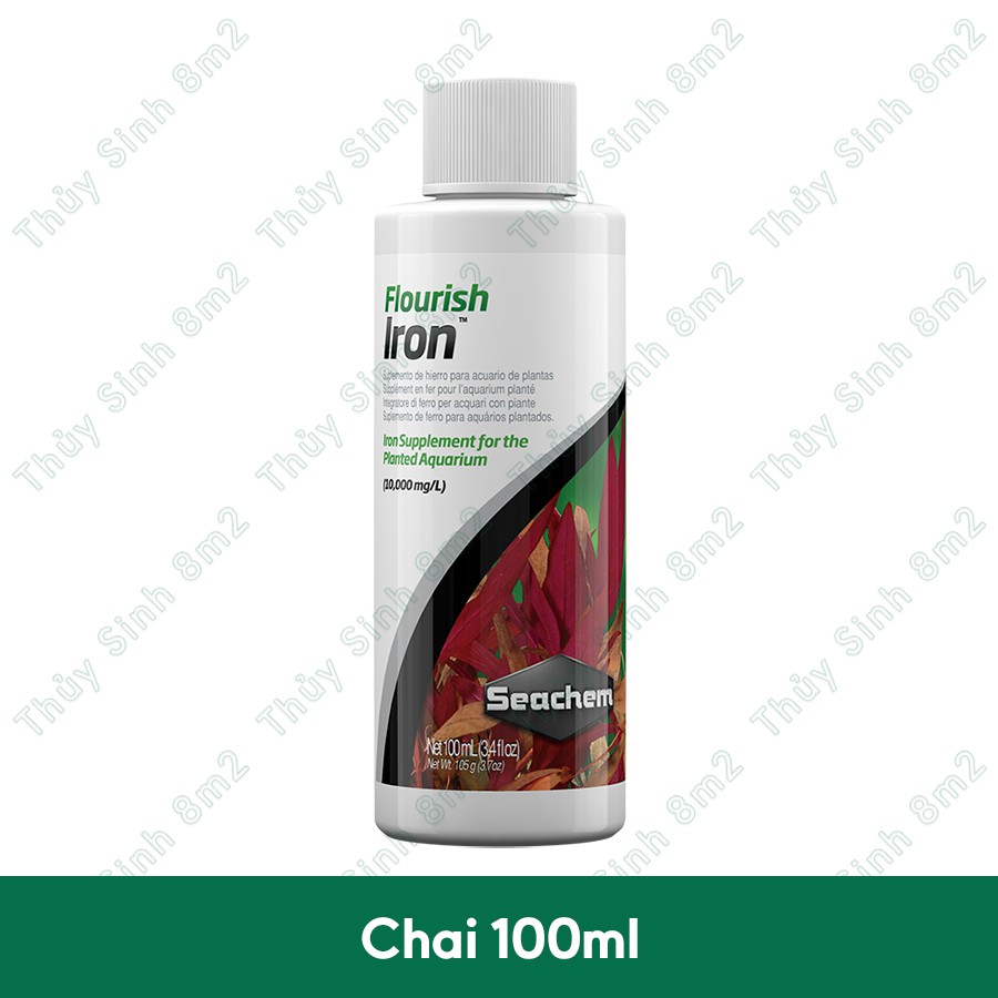 Phân Nước SEACHEM Flourish Iron - Bổ sung Vi Lượng Sắt  Cho Cây Thủy Sinh - 8m2