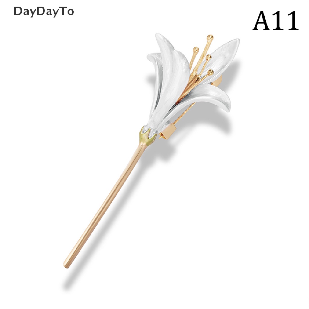 DayDayTo Rhinestone Rose Flower Brooches For Women Elegant Flower Bouquet Lapel Pins .