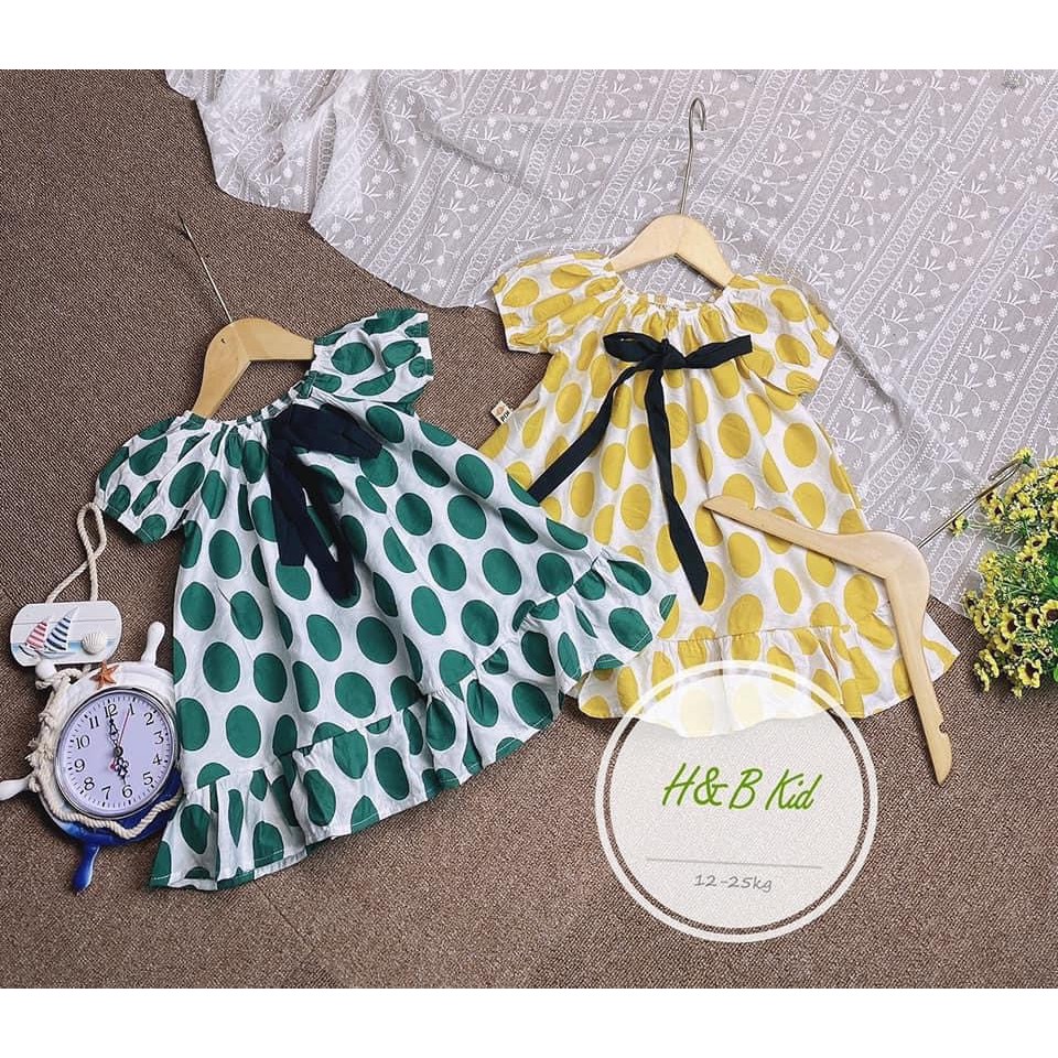 Váy Chấm Bi cho Bé Gái